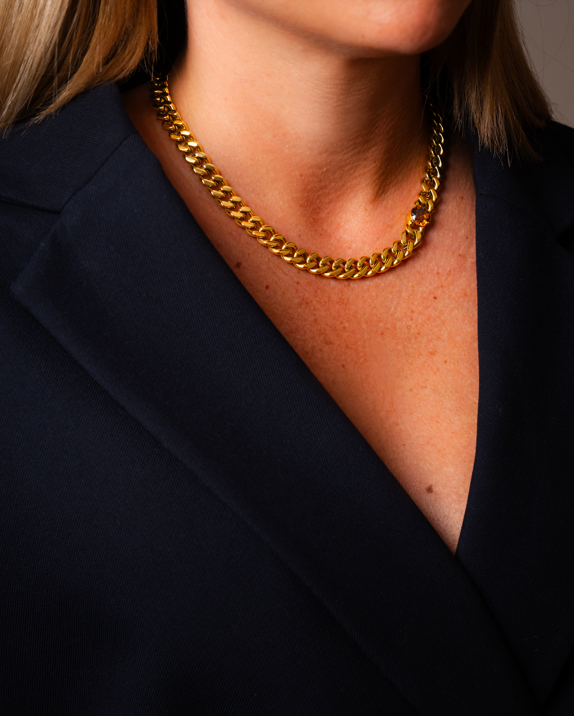 Robyn Chunky Chain Necklace - Gold